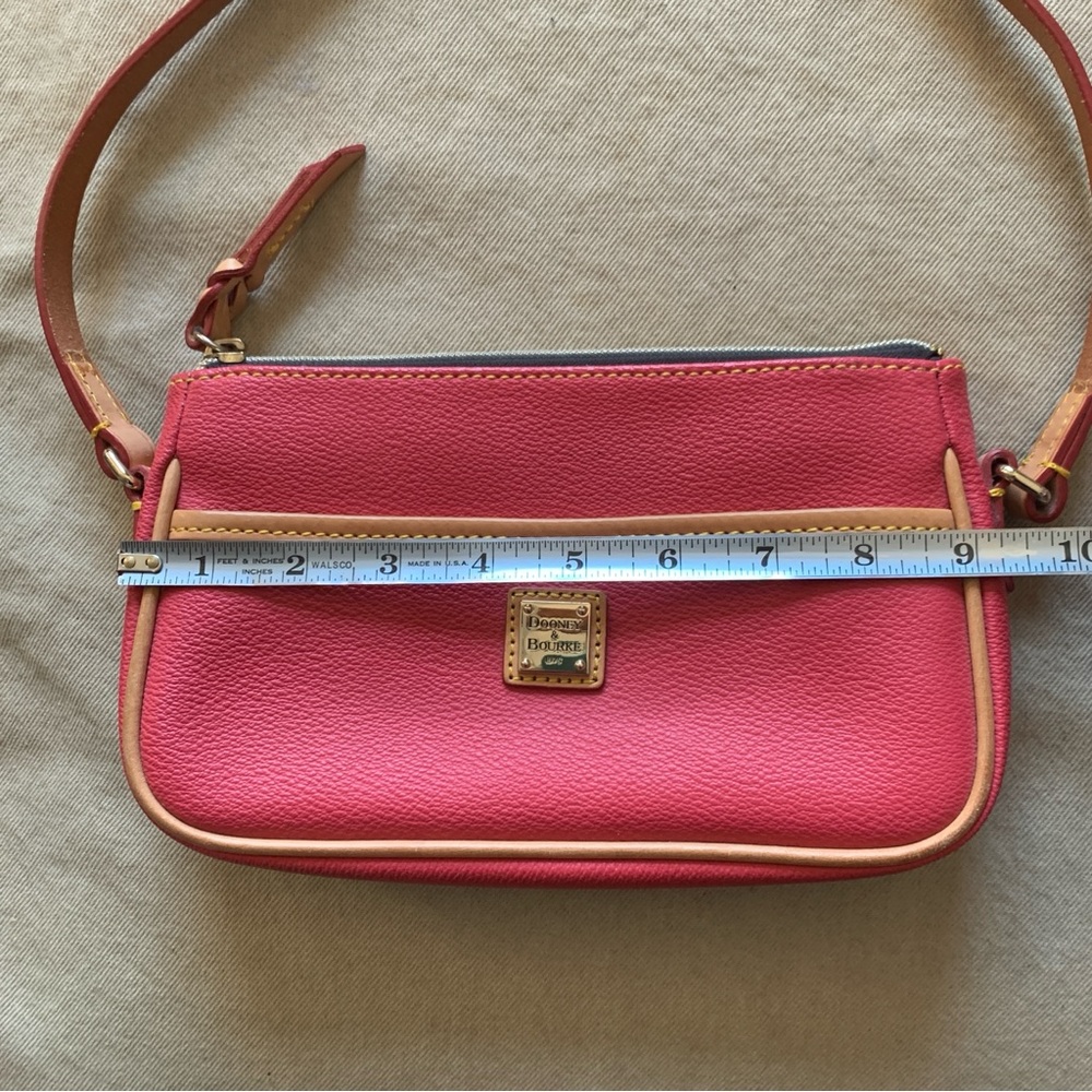 Dooney & Bourke Red and Tan Wristlet